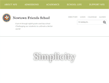 Tablet Screenshot of newtownfriends.org